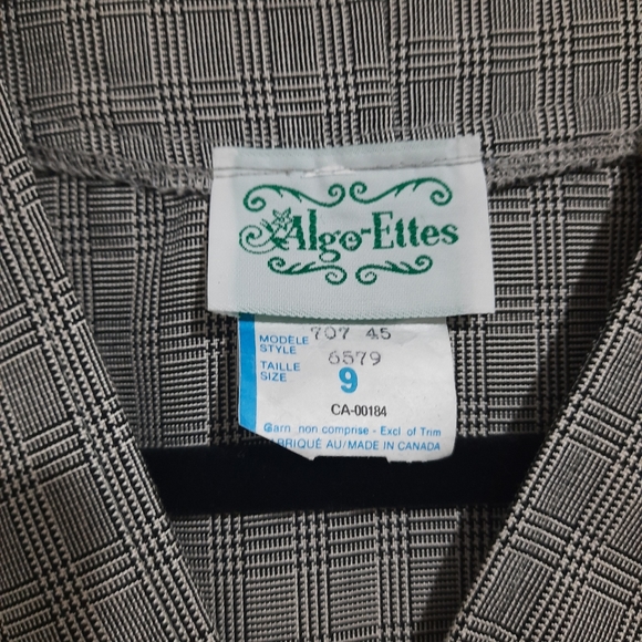 Vintage gray Algo-Ettes blazer size 9 - Picture 3 of 5